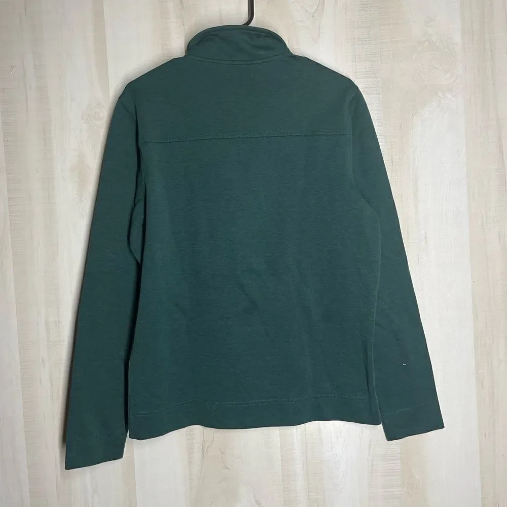 Banana‎ Republic forest Hunter green long sleeve pullover, size medium